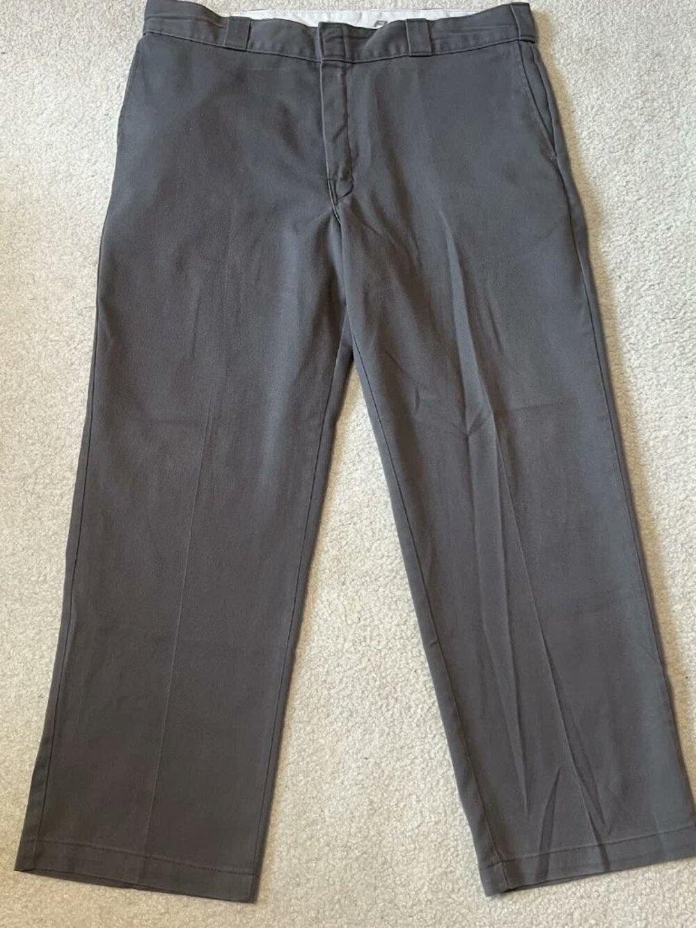 Dickies 874 Flex 37x29 (38x30 Tag) Men Work Pants Original Fit Gray Straight Leg